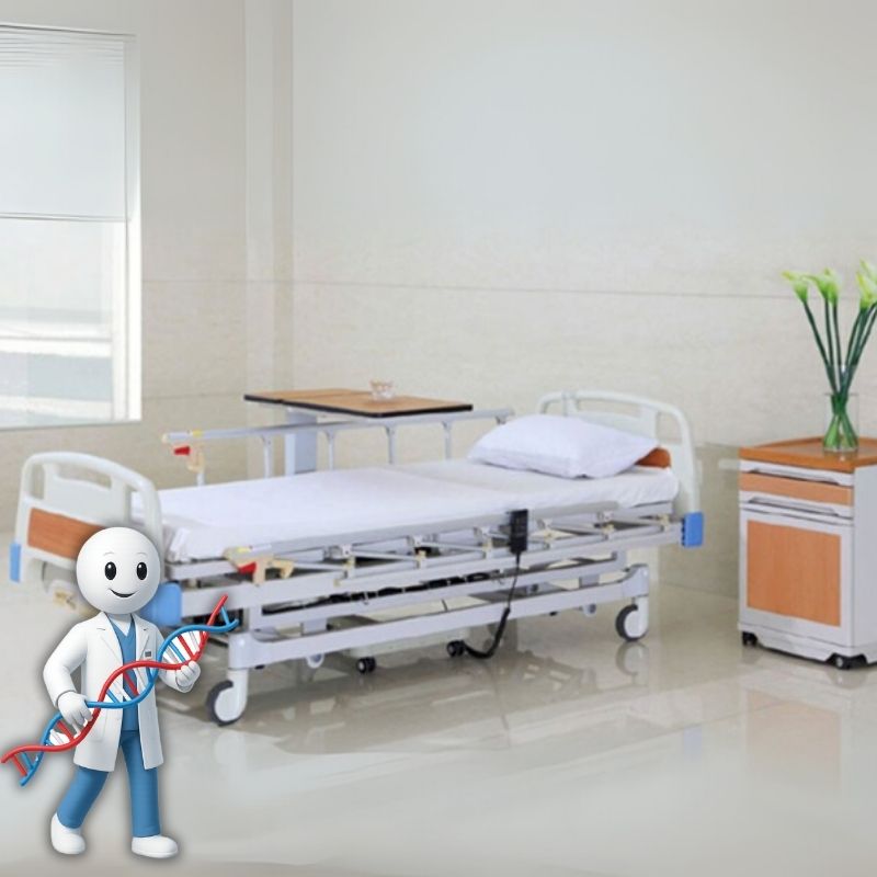 BAE303MA 3 Crank Electric Hospital Bed Manual&Electric Medical Bed ICU Hospital Bed