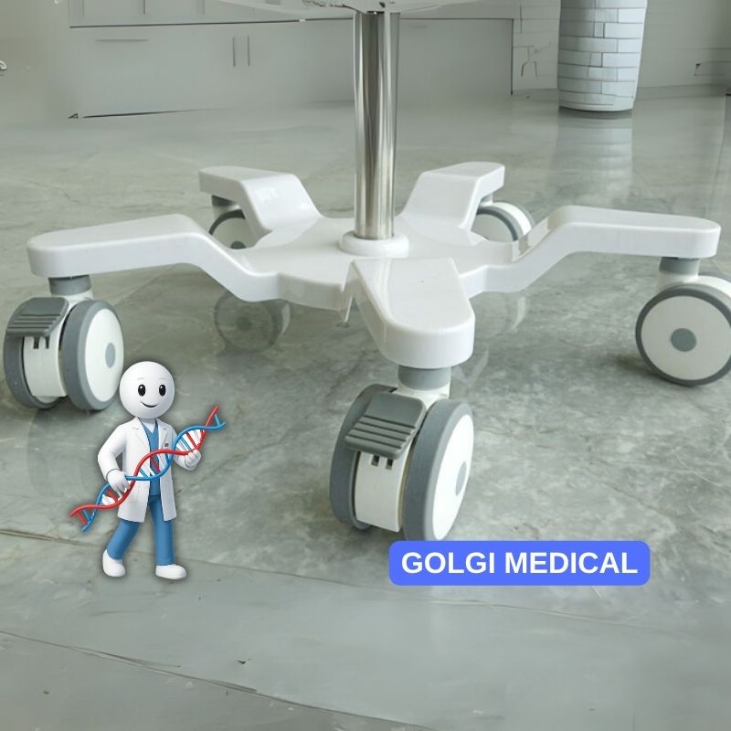 BIV05 Stainless IV Drip Steel Stand Mobile Iv Pole With Wheels