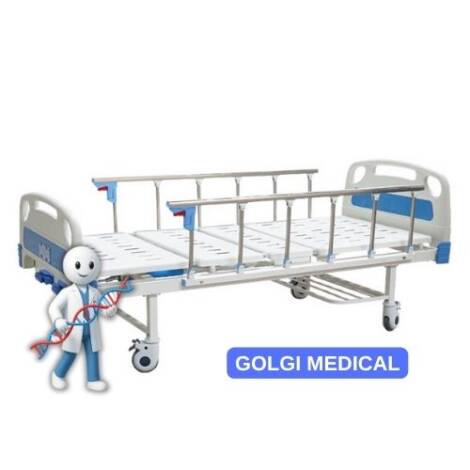 BAM200 Hospital Bed 2 Cranks Manual Hospital Bed Medical Adjustable Beds Railing Bed