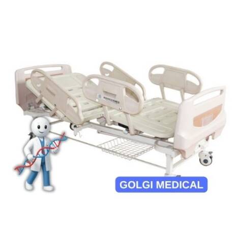 BAM208MC Rotary Siderail Adjustable Fowler Hospital Bed 2 Cranks Hospital Bed