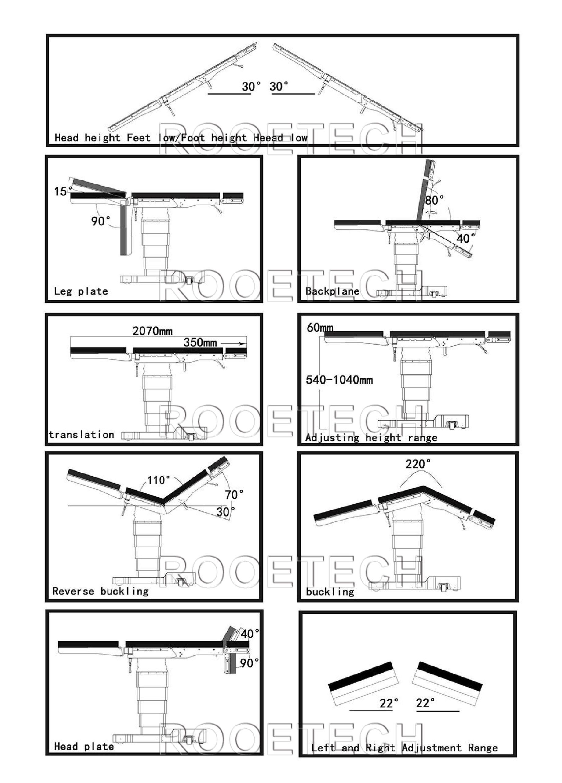 hydraulic ot table, general surgery table hydraulic ot table, general surgery table