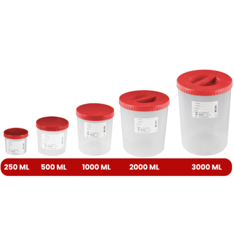 Pathological Specimen Storage Container (Samples) 250 ML - 3000 ML